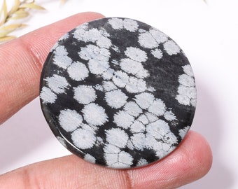 Snowflake Obsidian Cabochon Snowflake Obsidian Loose Gemstone Snowflake Crystal Obsidian Natural Snowflake Obsidian For GIft Jewelry