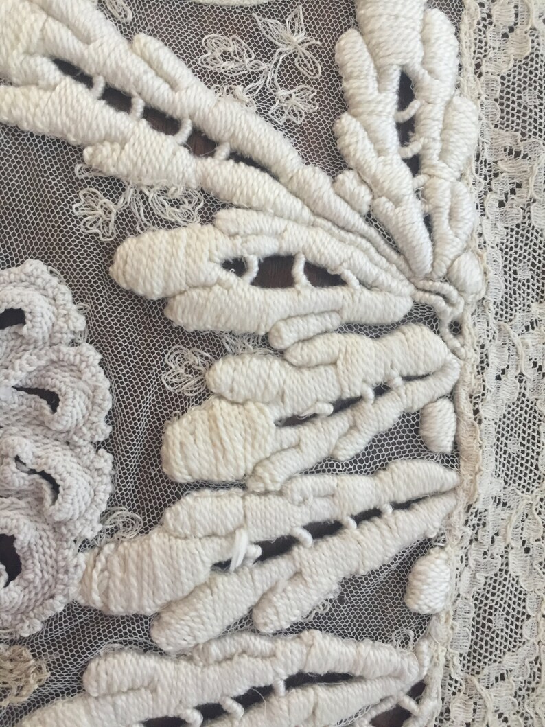 FRENCH NORMANDY Lace Needle Lace Bobbin Lace Heavy Etsy