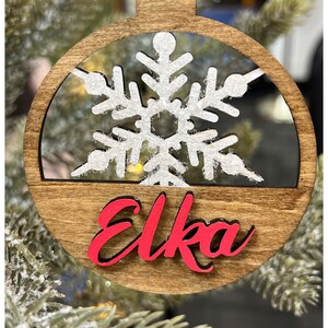 Personalized name Christmas ornament| Snowflake Christmas ornament | Custom name ornament | Personalized Christmas gift | Personalised gift