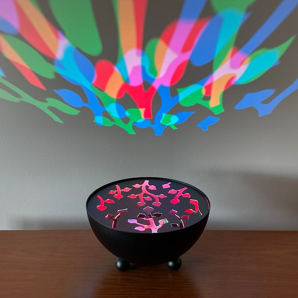 Color Bowls 8” - Color Changing with remote controls, super bright color LED lighting, interchangeable patterns, made in the USA quality!
