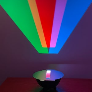 Rainbow Bowl 8”, super bright color led lighting, shadow lamps, many pattern options, made in USA!