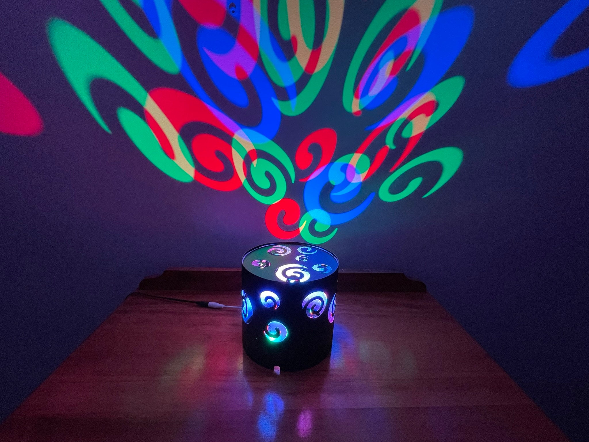 Led Rests 6 Inch Decorative Cylinder Light Rests on Surface, and Projects Super ...
