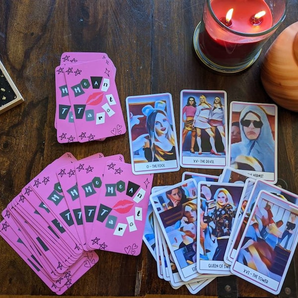 Mean Tarot - Tarot Cards inspired by "Mean Girls" - Gift for Her, Gift for BFF, Witchy Gift, So Fetch