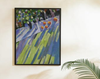 Citrus Still Life Art Print – Contemporary Impressionist Kitchen Wall Decor