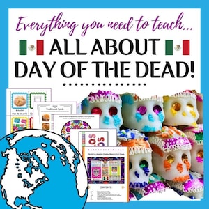 Estudio de Unidad Dia De Los Muertos / Día de Muertos / Proyecto Escolar / Descarga Digital / Currículo de Educación en Casa / Unidad México / Proyecto México