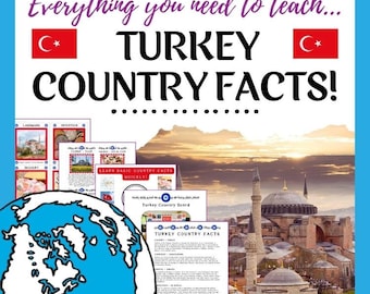 Turkey Unit Study / Turkey School Project / School Project / Homeschool Curriculum / Cultural Fair / Research Project / Geography Project