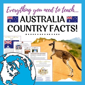 Australien Einheitsstudie /Australien Schulprojekt / Schulprojekt /Homeschool Curriculum /Kulturmesse / Forschungsprojekt / Geographie Projekt