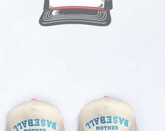 Baseball mom mother hot dog ask your dad Fathers day Mother’s beer Hat Down Two Tone Retro embroidered Snapback Trucker custom sports