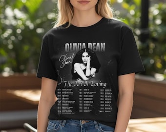 Olivia Dean The art of loving Unisex matching concert tour dates tshirt tee shirt