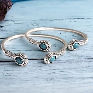 Genuine Turquoise Fist Ends hands Silver West Indian Bangles Silver Cuff Bracelets Handmade  Caribbean Thick West Indies Bangles African