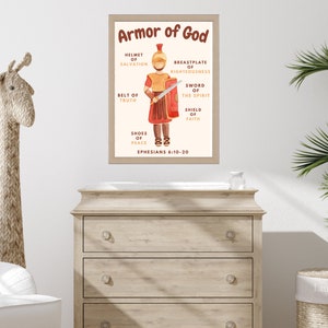 Armor of God Bible verse digital download | Printable File| Ephesians 6 | Christian Saying Art Decoration | Nursery Decor for him and her