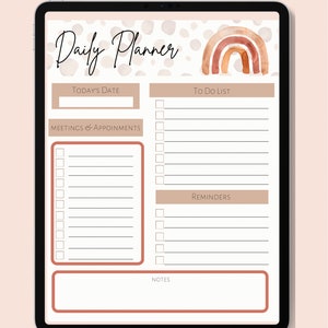 Editable Daily Planner
