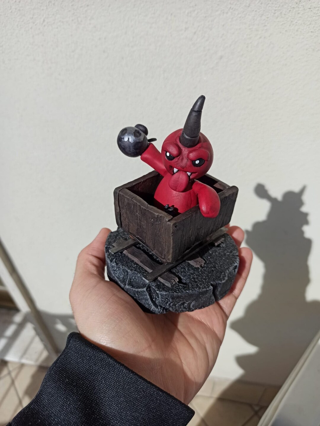 The Binding of Isaac Hornfel Action Figure Handmade Clay Diorama Etsy