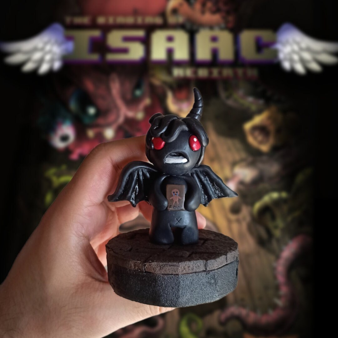 The Binding of Isaac Azazel Mini Figure Polymer Clay Etsy
