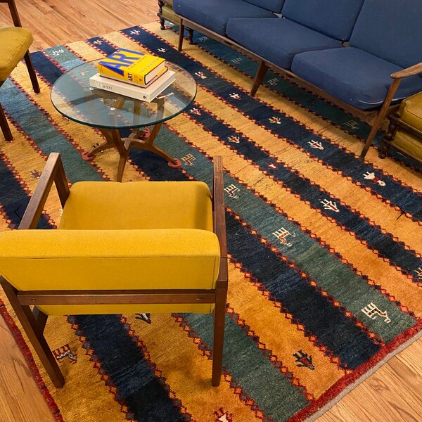 Blue Tibetan Rug Etsy