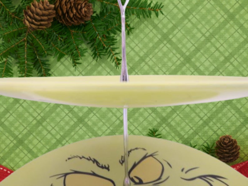How the Grinch Stole Christmas Three Tier Serving Plate Set 8 & 10 Inch