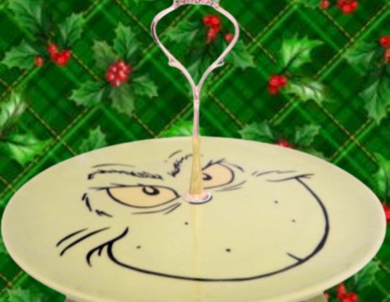 How the Grinch Stole Christmas Three Tier Serving Plate Set 8 & 10 Inch