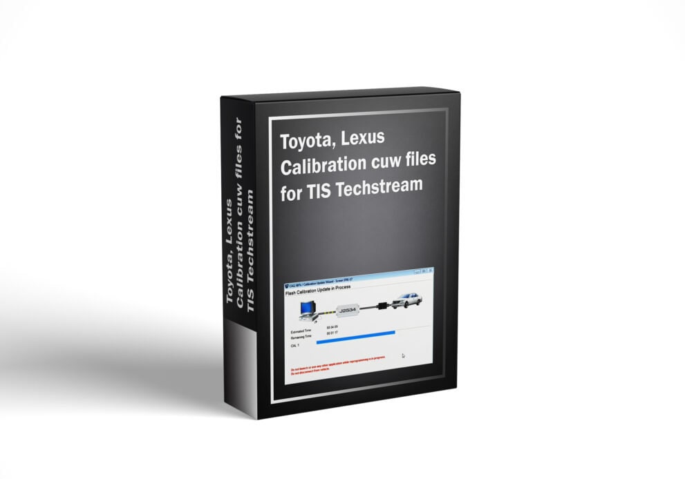Toyota, Lexus Calibration cuw files for TIS Techstream (Digital Download)