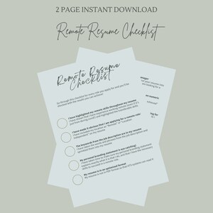 Remote Job Resume Checklist Instant - Il 300x300.4119535838 Lpdc 