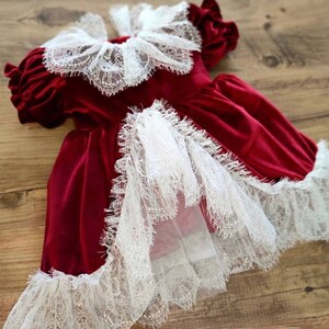 Baby velvet cheap frock design