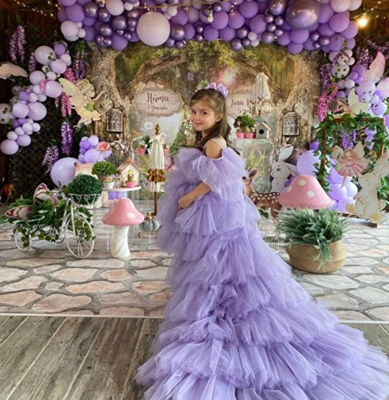 Love Potion Purple Tulle Maxi Dress Small