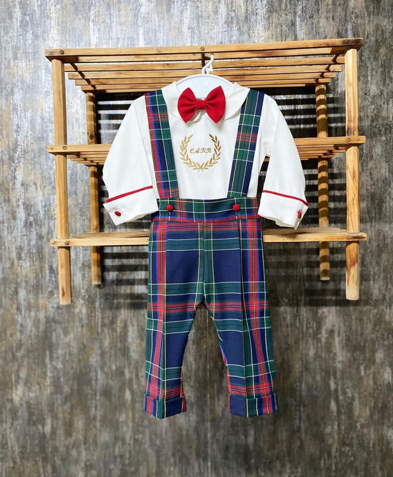 Boys clearance tartan outfit