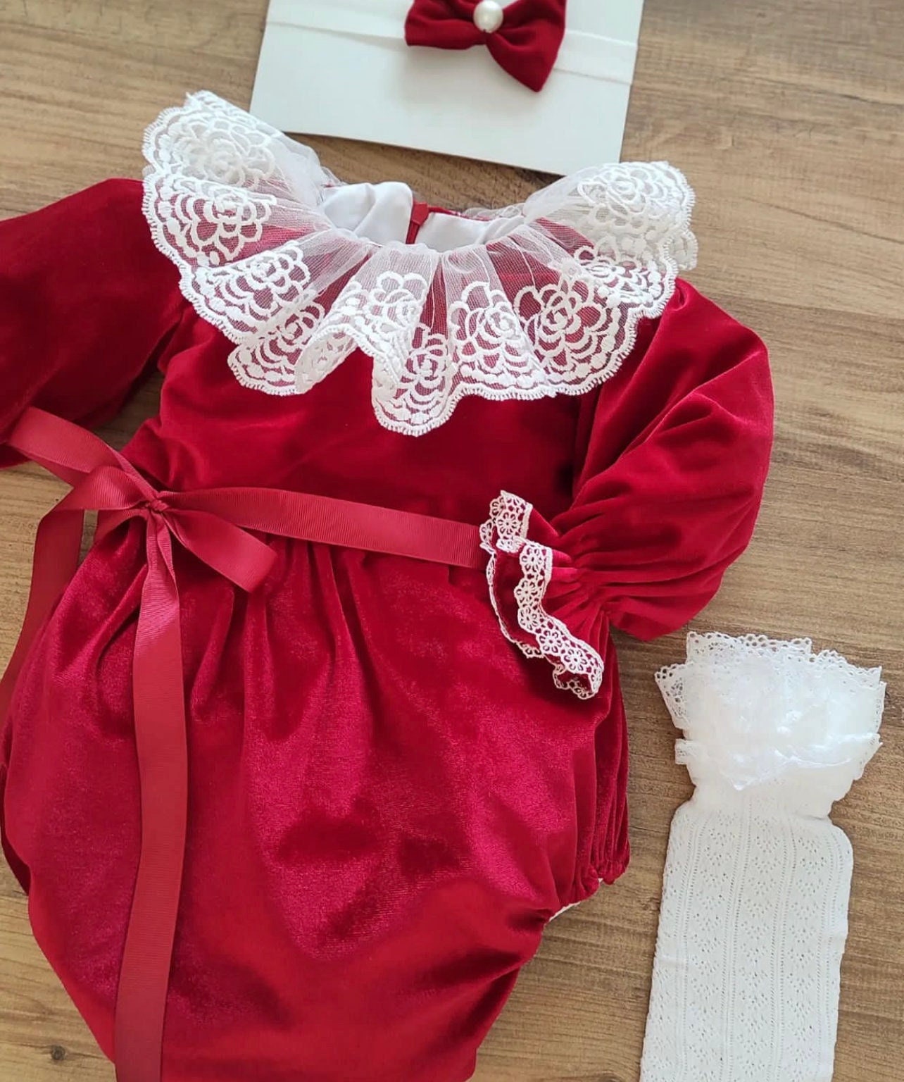 Baby Girl Christmas Romper Etsy Singapore