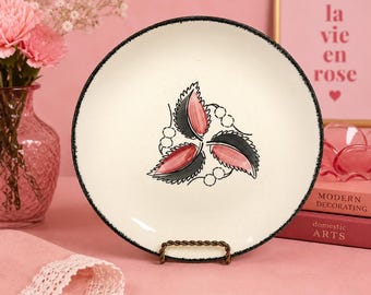 Vintage Blue Ridge Southern Potteries Wild Cherry Pattern Dinner Plate - Hand Painted Mid-Century Collectible