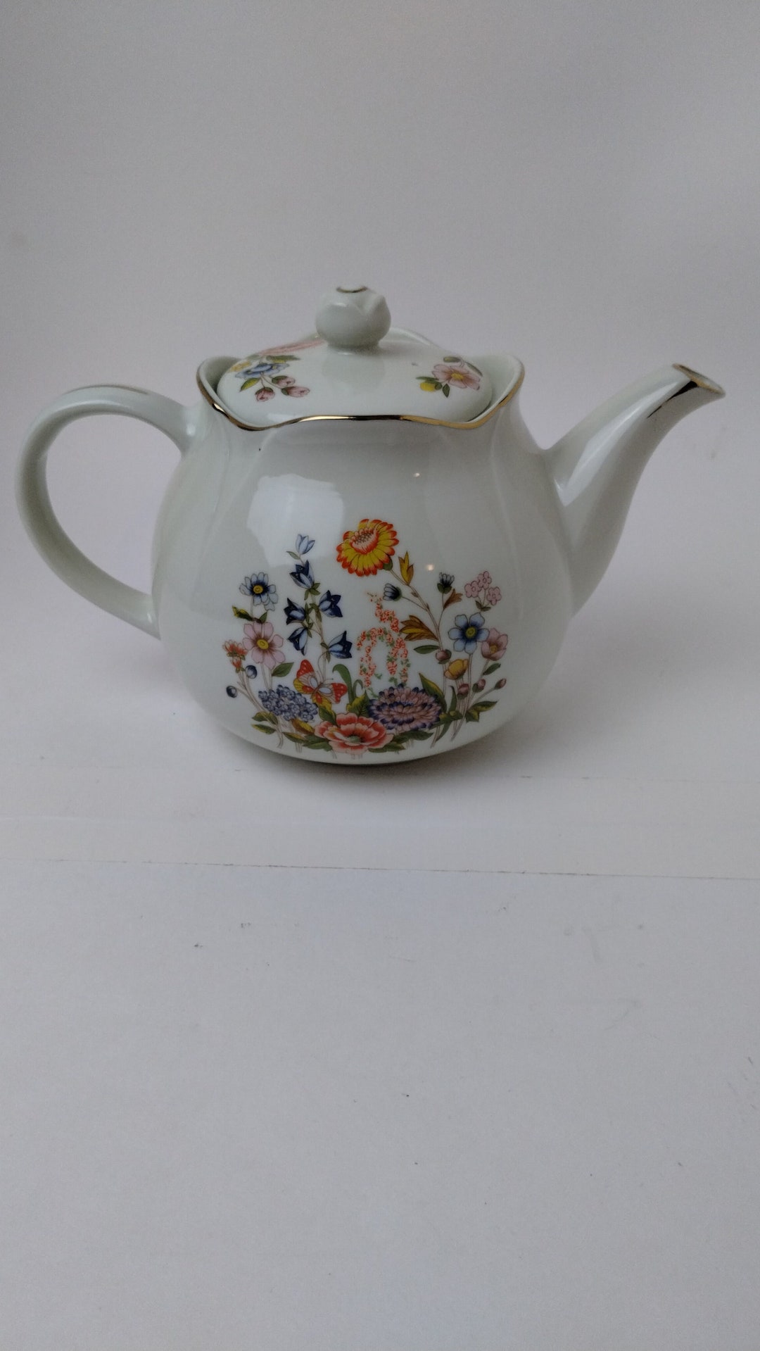 Beautiful 1989 JAPAN Robinson Design Group Floral Teapot W Lid Etsy