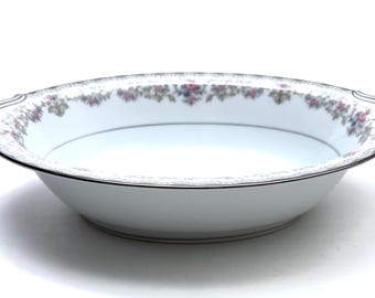 Vintage Noritake Edgewood pattern 10 inch oval vegetable serving dish