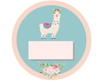 Llama Name Tags - Etsy