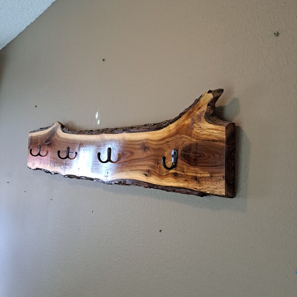 Live Edge Shelf for Coat Rack Etsy
