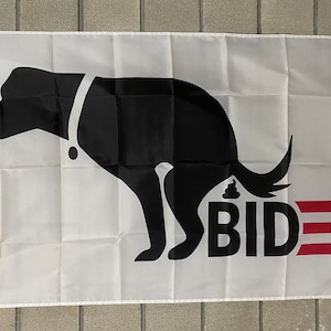 Donald Trump Flag FREE SHIP Dog Poop On Biden Hates Freedom Save America Republican Guns Libs Suck usa Desantis Sign Poster 3x5' Single Side