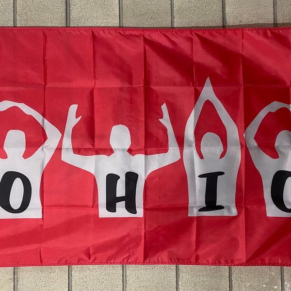 Ohio State Football Flag FREE SHIP Saturdays The Buckeyes O-H-I-O Sports Fall College Brutus Columbus Sign Poster Usa 3x5' Single Side