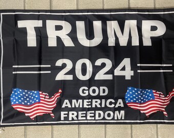 Donald Trump Flag FREE SHIP God Freedom 2024 Cheap Gas Save America Trump Republican Guns Liberals Suck Sign Poster Usa 3x5' Single Side