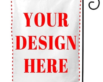 Custom GARDEN Side Flag FREE SHIP Made In America Sign Poster Usa 12x18"