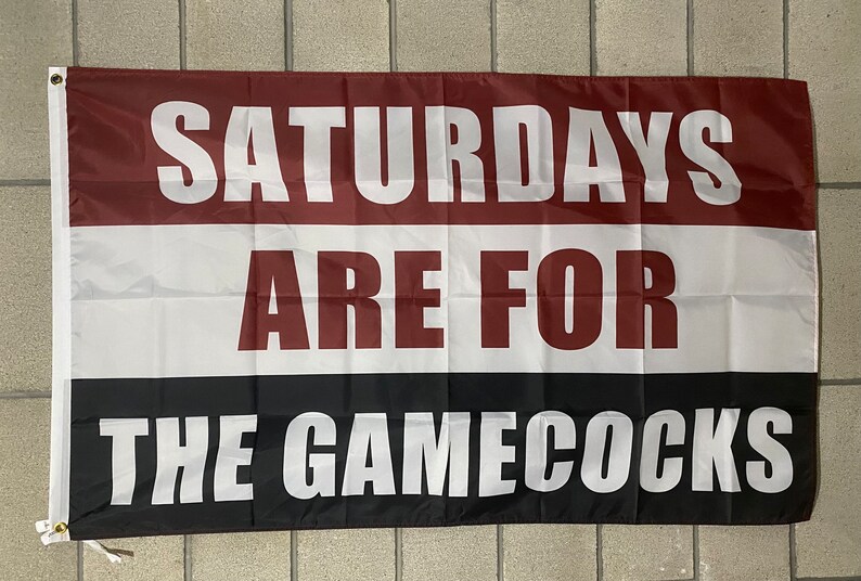 Bandiera South Carolina Gamecocks 3x5 Piedi In Nylon Stampato - Granato E Nero - Perfetta Per Tifosi E Collezionisti