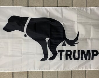 Joe Biden Bandera ENVÍO GRATIS Caca de perro en Donald Trump Vote Blue Pres Freedom Save America Liberal Demócratas usa Sign Poster 3x5' Single Side