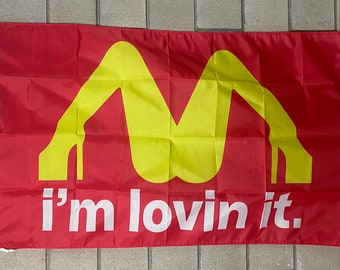 Beer Man Cave Flag FREE SHIP I’m Lovin It College Party Girls Eat Out Dance Strip Boobs Sign Poster Usa 3x5' Single Side