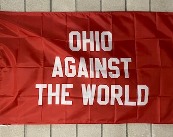 Ohio Flag FREE USA SHIP Best State Buckeye Fight Home Against Explore World Man Cave North America Sign Banner Poster 3x5’