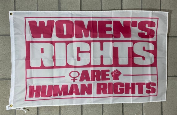 Womens Rights Are Human Rights Flag FREE SHIP Roe V Wade - Etsy
