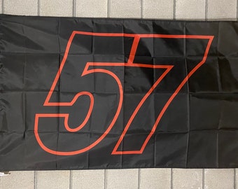 Kyle Larson #57 Flag FREE SHIP Freedom America Race Nascar Sprint Cars Dirt Outlaws Republican Guns Sign Poster Usa 3x5' Single Side