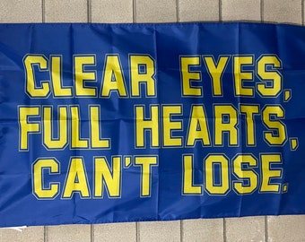 Football Flag FREE SHIP Clear Eyes Full Heart Can’t Lose Football Friday College Sports Freedom America Sign Poster Usa 3x5' Single Side