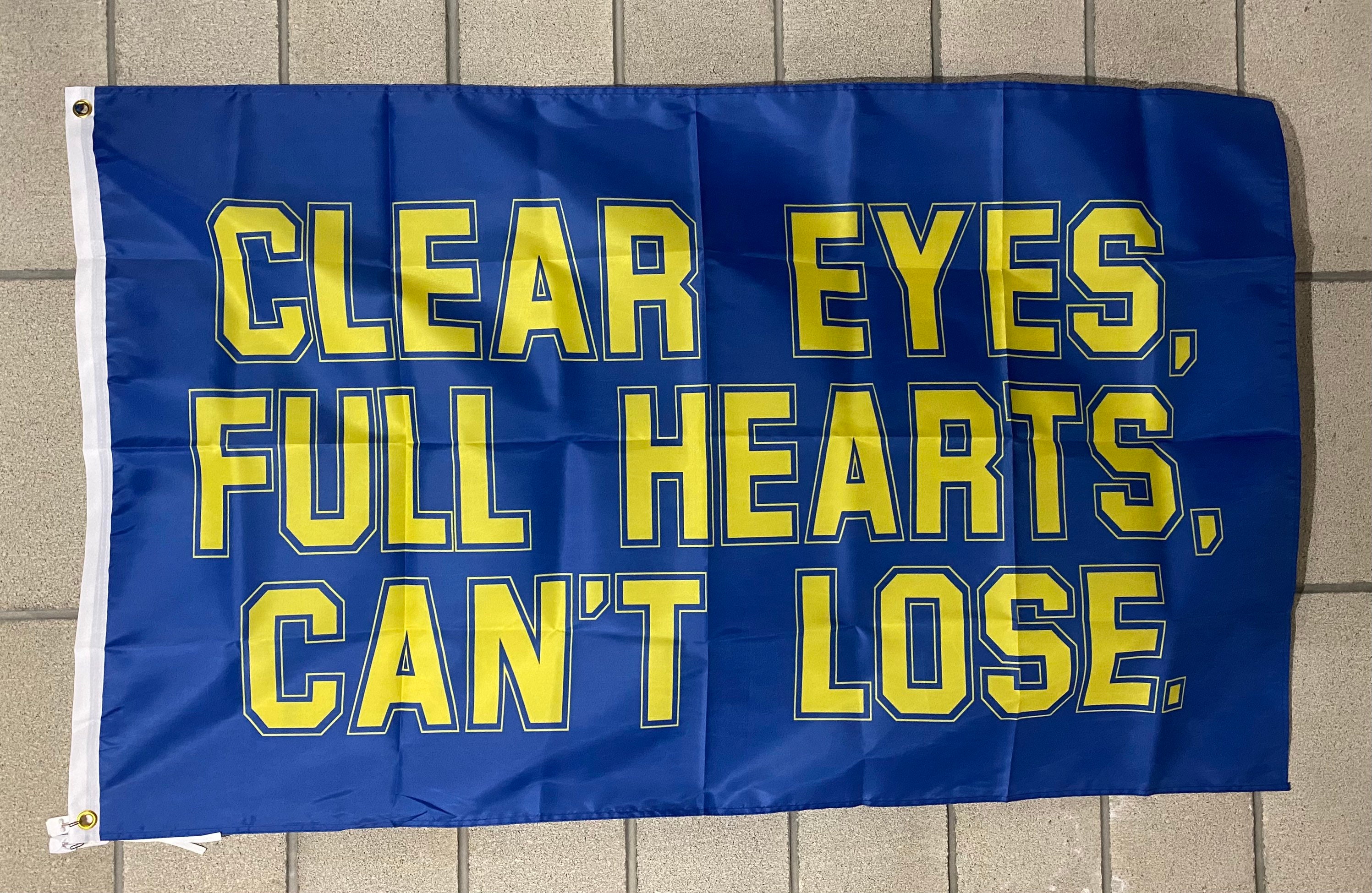 Football Flag FREE SHIP Clear Eyes Full Heart Cant Lose Football Friday