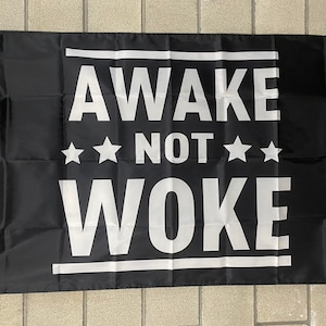 Donald Trump MAGA Flag FREE SHIP Awake Not Woke Save America Desantis Republican Guns Libs Suck usa Sign Poster 3x5' Single Side