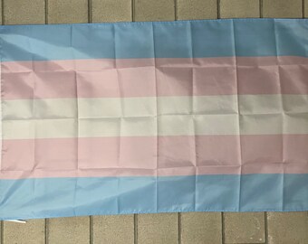 Transgender Pride Flag FREE SHIP Pronouns Trans Rights Human Rights LGBTQ+ Identify Support America Sign Poster Usa 3x5' Single