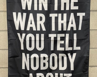 Gym Motivation Flag FREE SHIP Win The War You Tell Nobody About Lift Athlete Man Cave Get Sh*t Done Hustle Sign Poster Usa 3x5&#39; Single Side