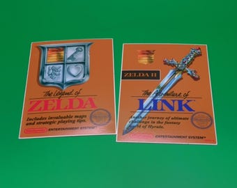 Link & Zelda II Retro Gaming Decals