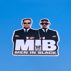 Men in Black Alien Agent Sticker – 90s Sci-Fi Movie Inspired Decal