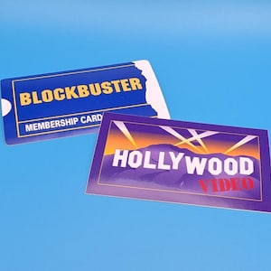 Retro Video Store Stickers | Blockbuster & Hollywood Video Nostalgia | 80s 90s VHS Movie Rental Decals2